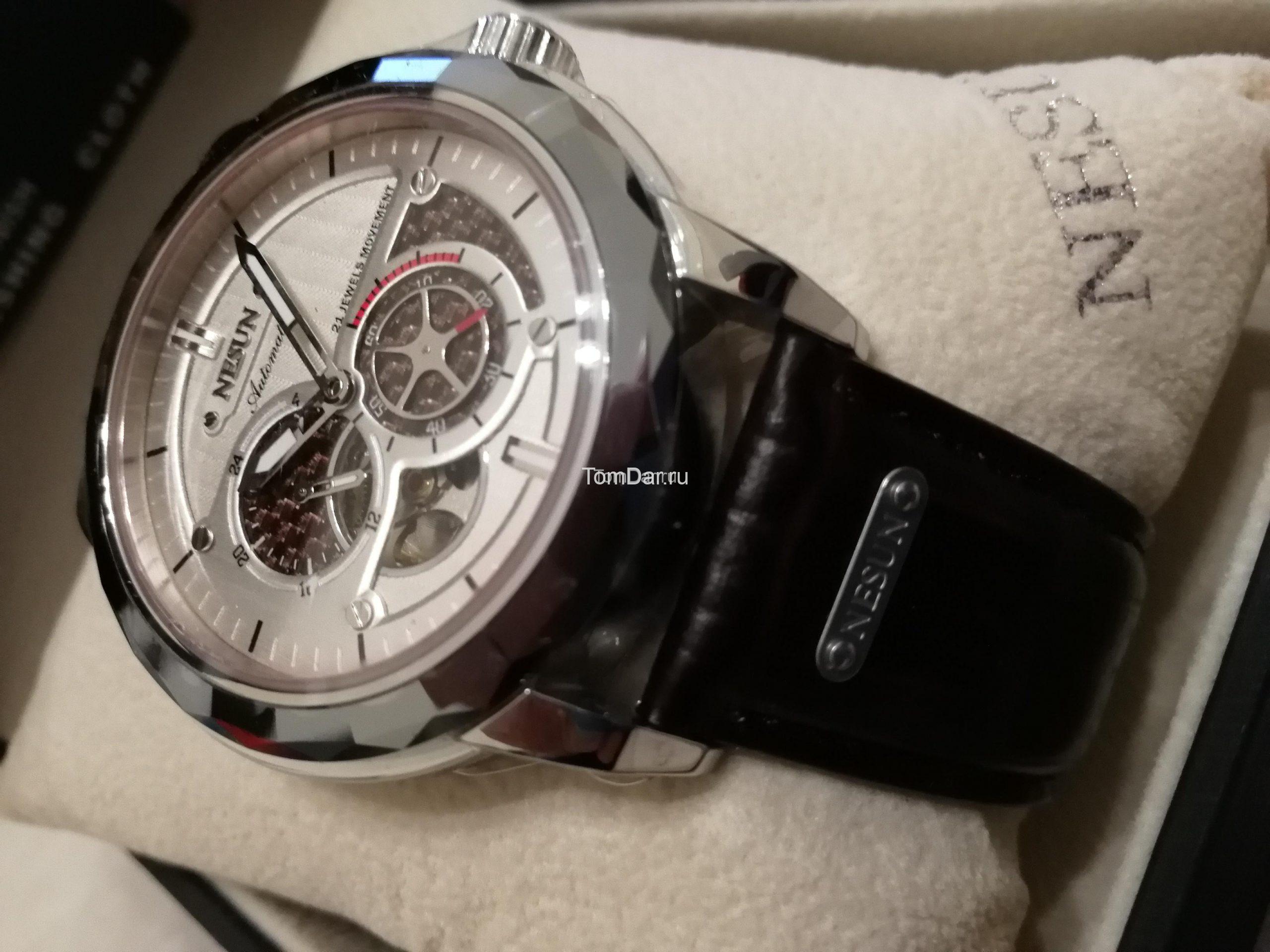 механические часы Nesun MS9810 Silver механические часы Nesun MS9810 Silver