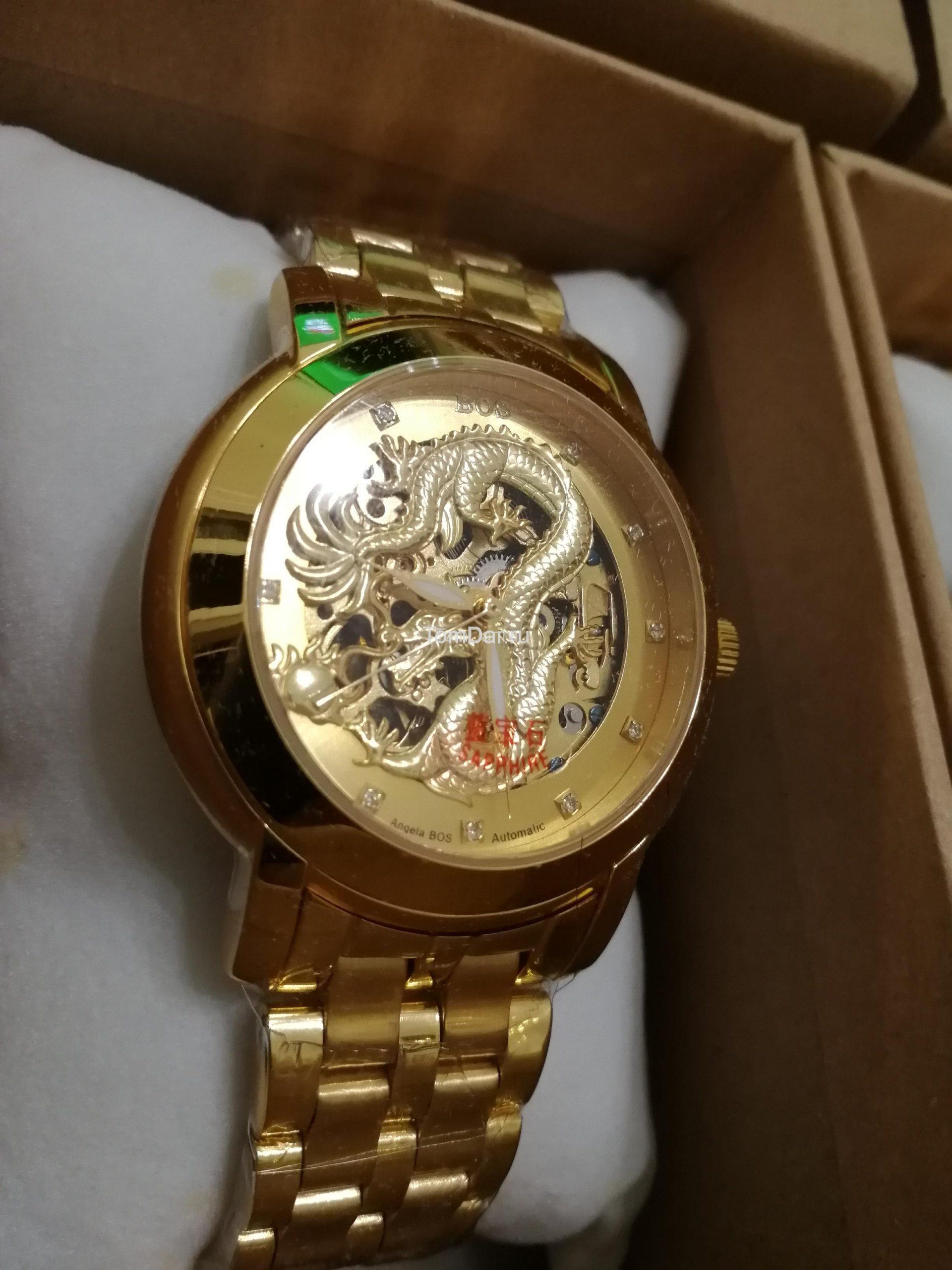 Часы дракона Angela Bos 9007G Gold Часы дракона Angela Bos 9007G Gold